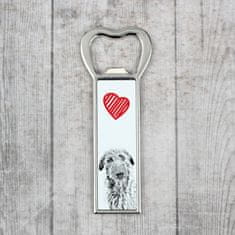 Artdog Deerhound, škotski deerhound - odpirač za steklenice s psom, personaliziran odpirač za hladilnik, edinstveno darilo za moškega znamke Art-Dog