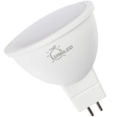 LUMILED 10x LED žarnica MR16 GU5.3 6W = 50W 580lm 3000K Toplo bela 120°