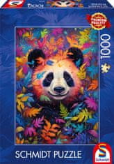 Schmidt Puzzle Panda v mavričnem gozdu 1000 kosov