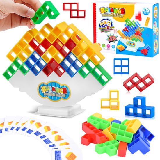 Toys Gradbeni bloki Tetris Balancing Tower 3D arkadna igra ZA4967