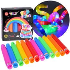 Toys POP TUBE LED svetleče cevi za občutke 12 kosov ZA4709