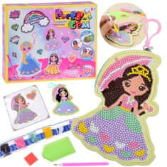 Toys Lepilni set diamantov s princesko ZA4664