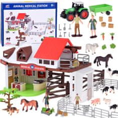 Toys Set veterinarjev za živali na kmetiji 102 elementa ZA5350