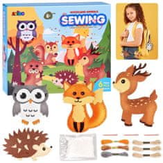 Toys Ustvarjalni set DIY gozdne živali iz filca ZA5274