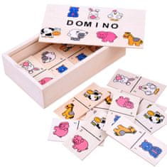 Toys Otroška barvna živalska sestavljanka domino ZA2515