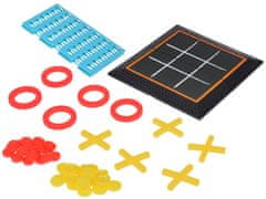 Toys Komplet iger 2 v 1 tic-tac-toe line up 4 puzzle strategije GR0679