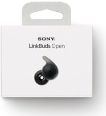 Sony LinkBuds Open brezžične slušalke, črne