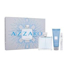 Azzaro Chrome Set toaletna voda 100 ml + toaletna voda 10 ml + šampon za lase in telo 75 ml za moške