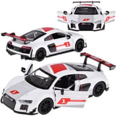 Toys Audi R8 LMS v merilu 1:32 kovinski športni avtomobil z zvoki luči ZA4609