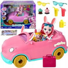 Toys Enchantimals zajček avto lutka Bree Bunnymobile dodatki avto ZA5468