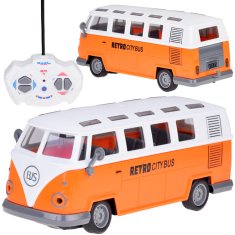 Toys RETRO CITY BUS osvetljen avtobus, ki se upravlja z daljinskim upravljalnikom RC0677