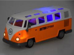 Toys RETRO CITY BUS osvetljen avtobus, ki se upravlja z daljinskim upravljalnikom RC0677