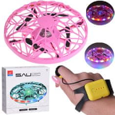 Toys Leteči disk dron z LED lučjo, ki ga upravljate ročno RC0653 RO