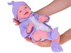 Toys Smiling Baby Doll 40cm otroška lutka vijolični pulover ZA5321