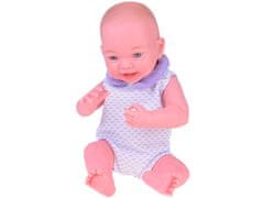 Toys Smiling Baby Doll 40cm otroška lutka vijolični pulover ZA5321