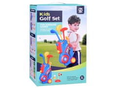 Toys Mini golf komplet palice + žogice + stojalo na kolesih za otroke SP0804