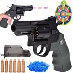 Toys Revolver Handy Gun komplet za peneče kartuše + gelske kroglice ZA5317