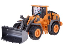 Toys Krmiljeni buldožer, ki se premika z roko, svetlobni zvok + daljinski upravljalnik 2,4 GHz RC0686