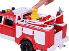 Toys Gasilska brigada Vrtljiva cev + črpalka Zvočna svetloba + odpiranje vrat ZA5232