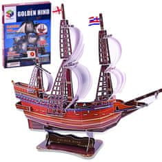 Toys 3D sestavljanka Golden Hind ladja 108 kosov vesoljske sestavljanke ZA2600