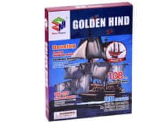 Toys 3D sestavljanka Golden Hind ladja 108 kosov vesoljske sestavljanke ZA2600