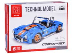 Toys Tehnične blazinice 1816-elementni športni avtomobil Cobra-427 ZA5307