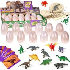 Toys Arheološki set 12 velikih jajc + kartice Odkrij svet dinozavrov ZA4999