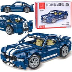 Toys Tehnične opeke 1428-elementni avto GT RACING ZA5308