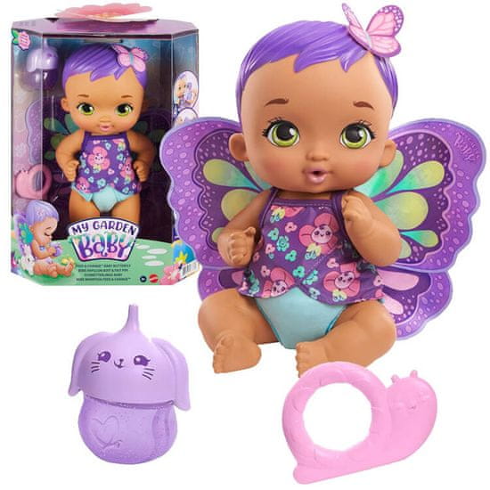 Toys My Baby Garden metuljček otroška lutka pije pira dodatke ZA5431