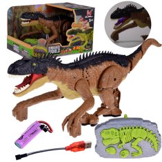 Toys Rjavi dinozaver prazgodovinska igrača na daljinsko upravljanje RC0632