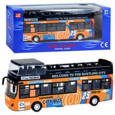 Toys Kovinska dvonadstropna odpiralna vrata AUTOBUS ZA2094 ZO