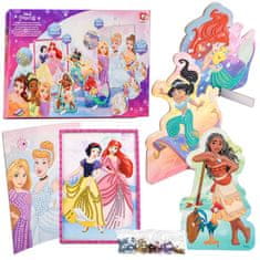 Toys Disneyjeve princese Ustvarjalna škatla za lepljenje z bleščicami ZA5130