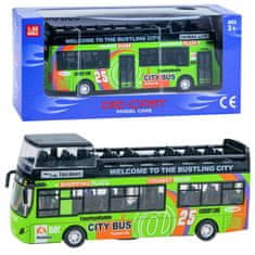 Toys Kovinska dvonadstropna odpiralna vrata AUTOBUS ZA2094 ZI