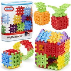 Toys Little Tikes Kreativne barvne opeke WAFLE 60 kosov + vrečka ZA5115