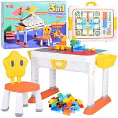 Toys Nastavljiva miza 3 v 1 Dvostranski vrh Komplet gradnikov ZA5160