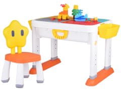 Toys Nastavljiva miza 3 v 1 Dvostranski vrh Komplet gradnikov ZA5160