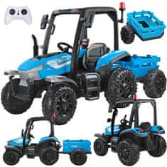 Toys Veliki traktor s prikolico 4x4+ luči na daljinsko upravljanje PA0266