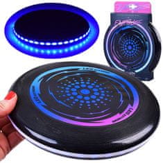 Toys Leteče svetleče vodil ufo disk 23cm za metanje zabavo ZA4957