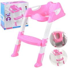 Toys Stojalo za straniščno školjko Steps roza ZA4349