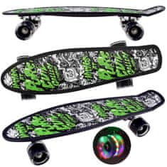 Toys FISZKA Skateboard 55 cm svetleča LED kolesa SP0576