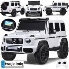 Toys Avtomobilska baterija Mercedes G Class 63 AMG 4x4 Panel Radio 2 sedeža PA0309