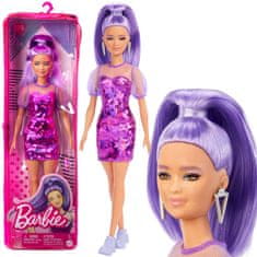 Toys Barbie Fashionistas modna lutka #178 HBV12 vijolični styling ZA5099