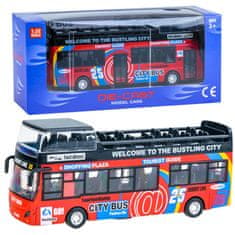 Toys Kovinska dvonadstropna odpiralna vrata AUTOBUS ZA2094