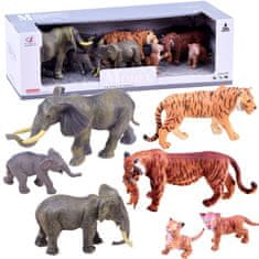 Toys SAFARI set živali slon tiger figurice ZA2987