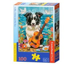 Toys Sestavljanka 100 B-111268 Collie, kitara in morje