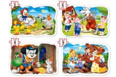 Toys Puzzle 4v1 3,4,6,9-delne B-005086 Klasične pravljice