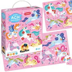 Toys CzuCzu Puzzle Ah the Unicorn Ponies 60 kosov ZA4851