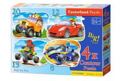 Toys Uganka 4v1 8,12,15,20-delna Ride for Fun