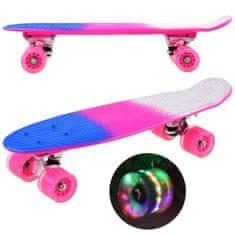 Toys FISZKA Skateboard roza za dekleta SP0577