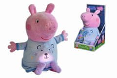 Peppa Pig 2v1 plišasta hišica za igranje + luč, modra, 25 cm